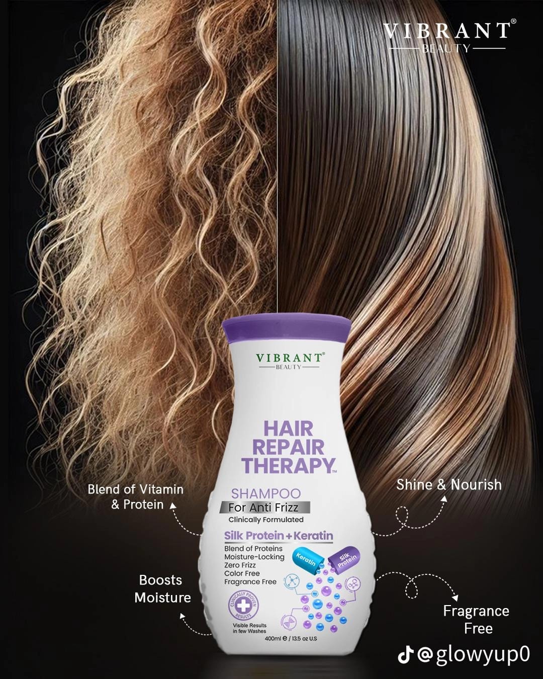 Hair Repair Therapy Shampoo – Anti Frizz